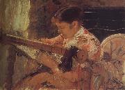 Mary is weaving, Mary Cassatt